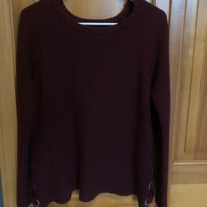 a.n.a. maroon sweater